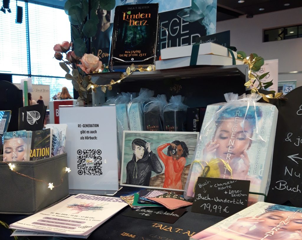 Buchmesse-Stand von Tala T. Alsted